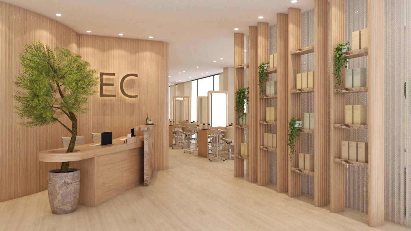 EC SALON, Salon, interior detail 1