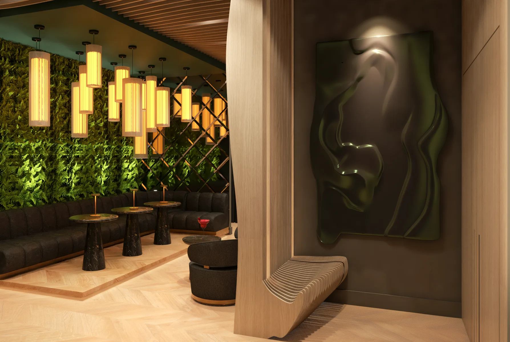 RENDER PM, Club Room, interior detail 2