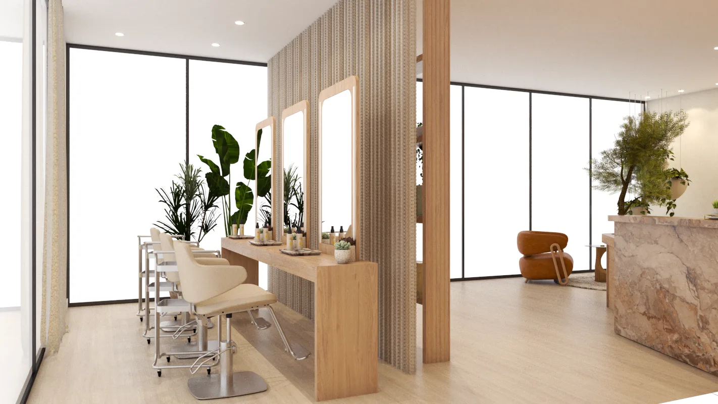EC SALON, Salon, interior detail 2
