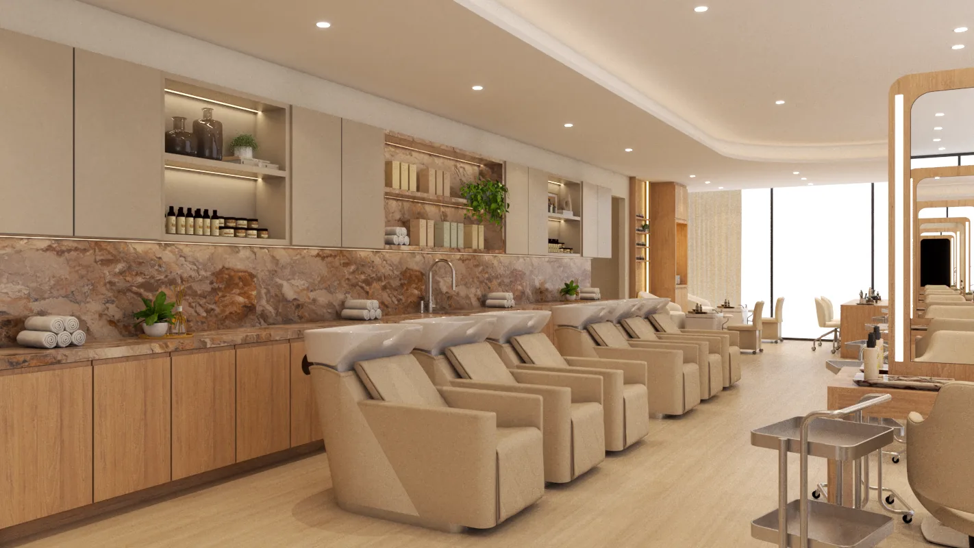 EC SALON, Salon, interior detail 4