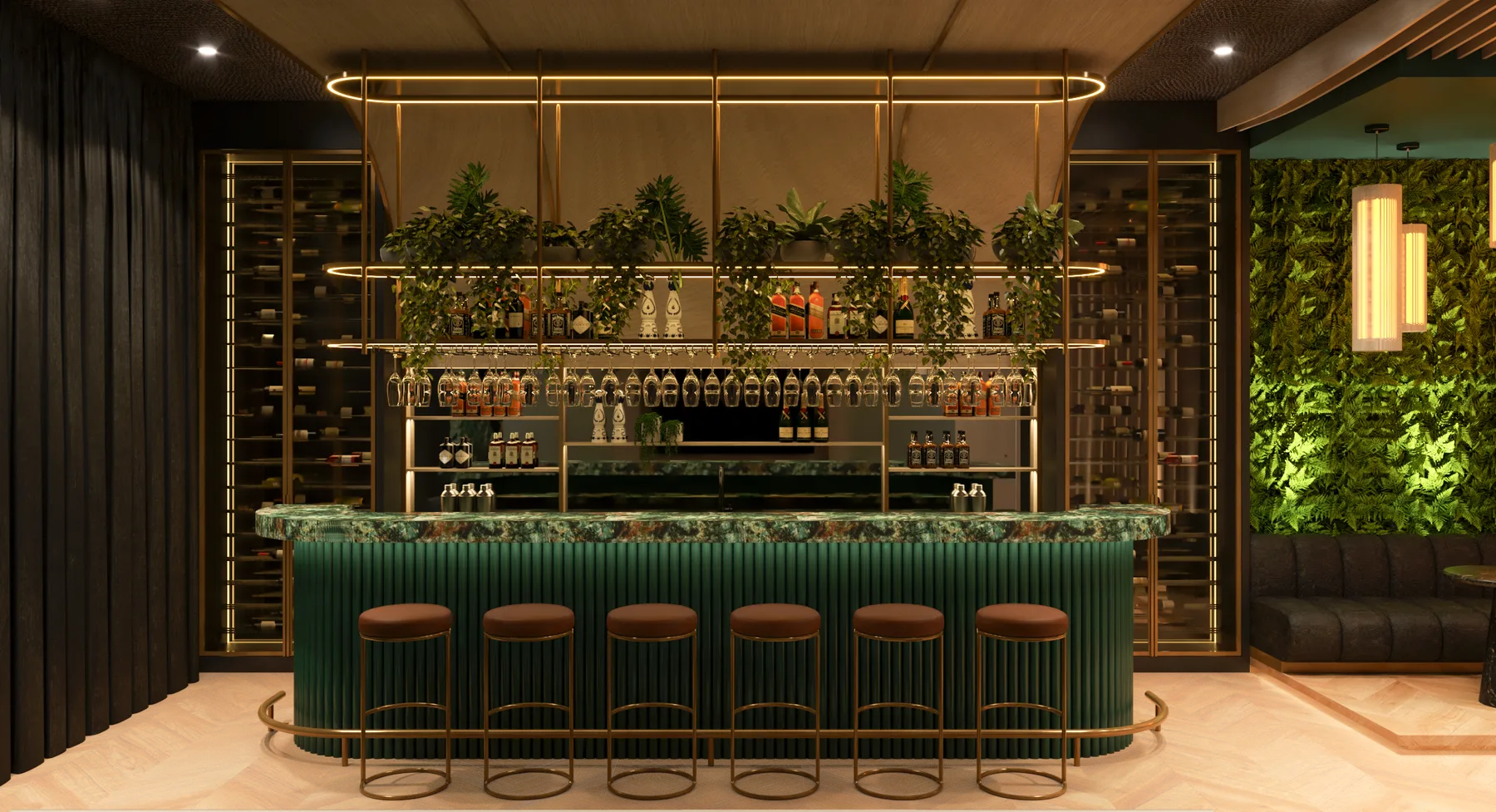 RENDER PM, Club Room, interior detail 5