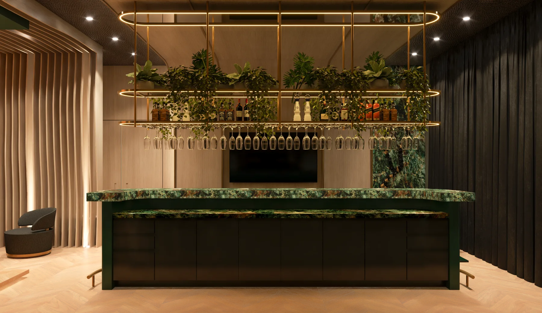 RENDER PM, Club Room, interior detail 7