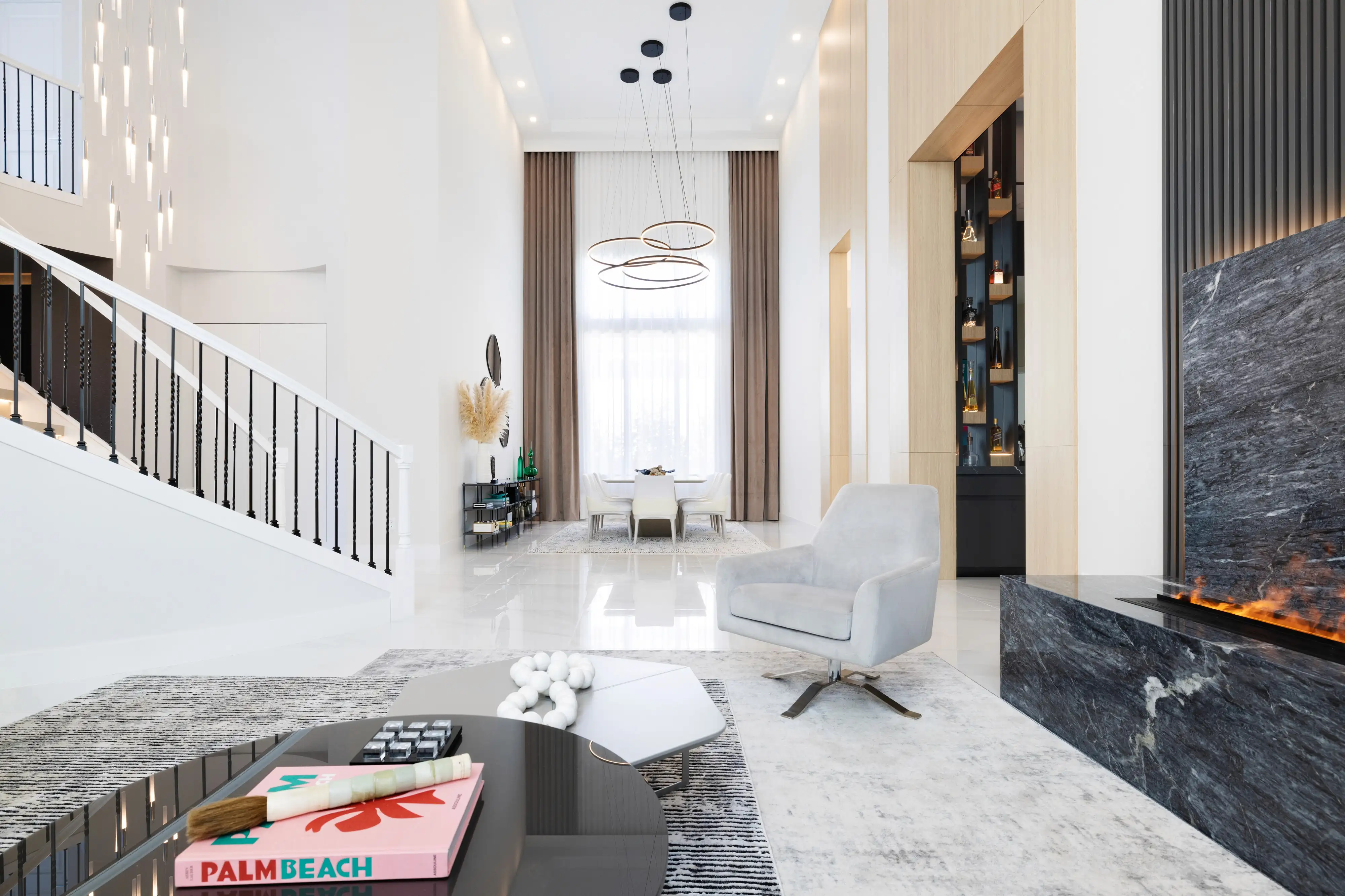 Warm Miami interior with natural materials