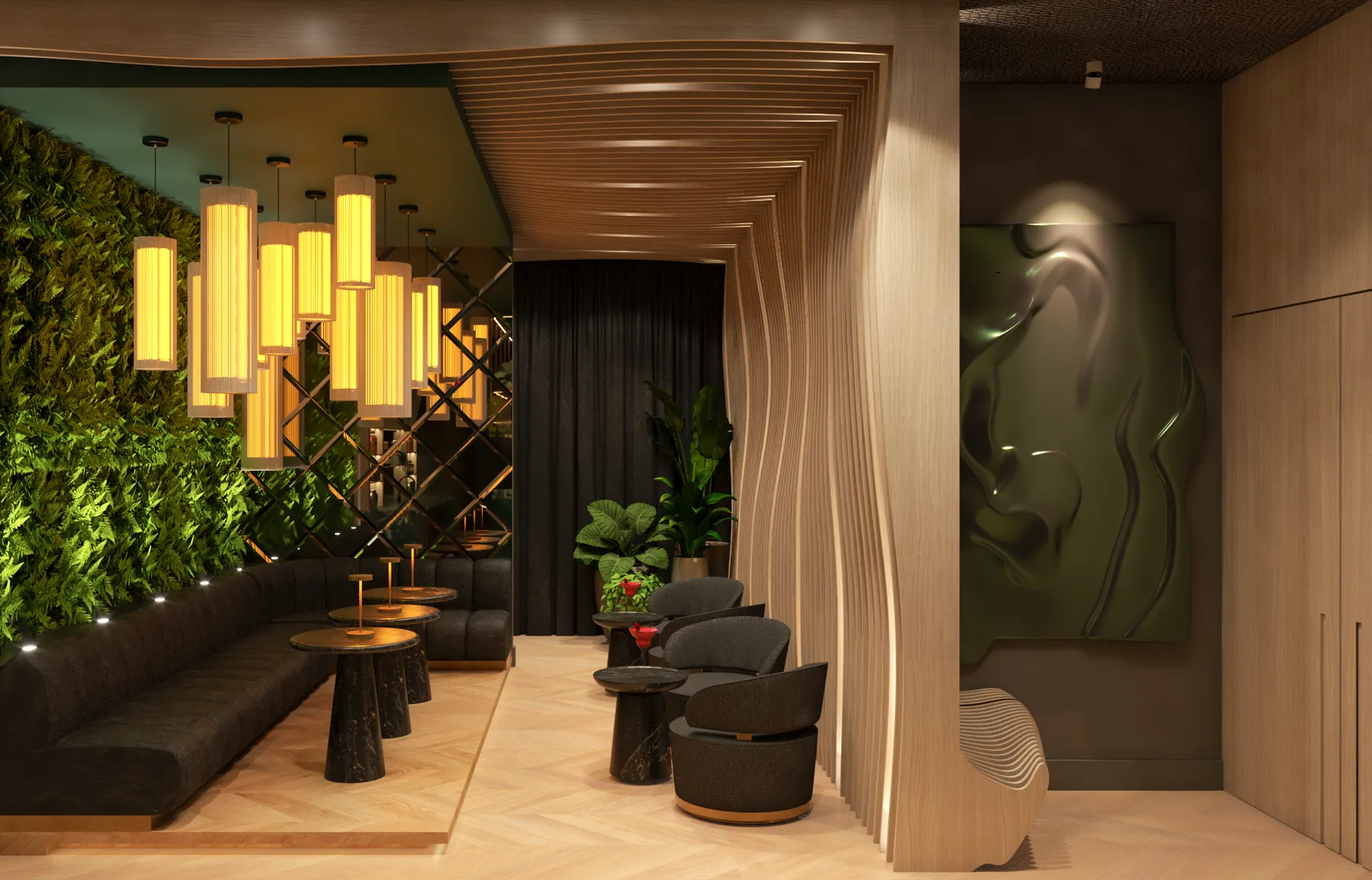 RENDER PM, Club Room, interior detail 10