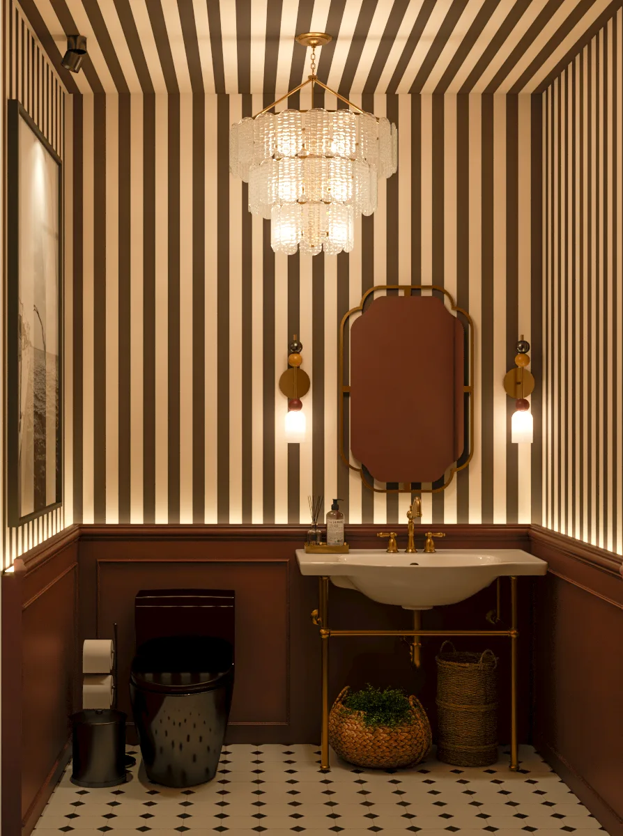 EC SALON, Restrooms, interior detail 14