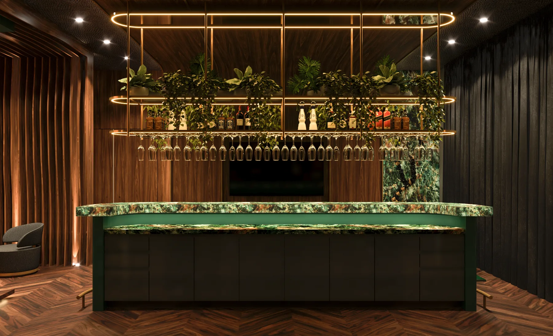 RENDER PM, Club Room, interior detail 16