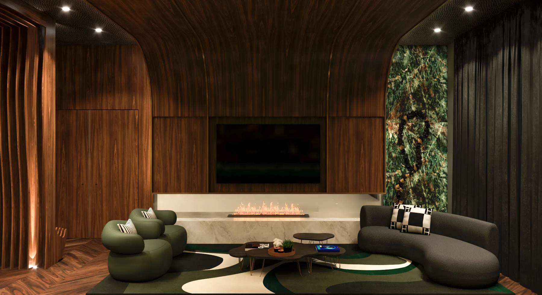 RENDER PM, Club Room, interior detail 17