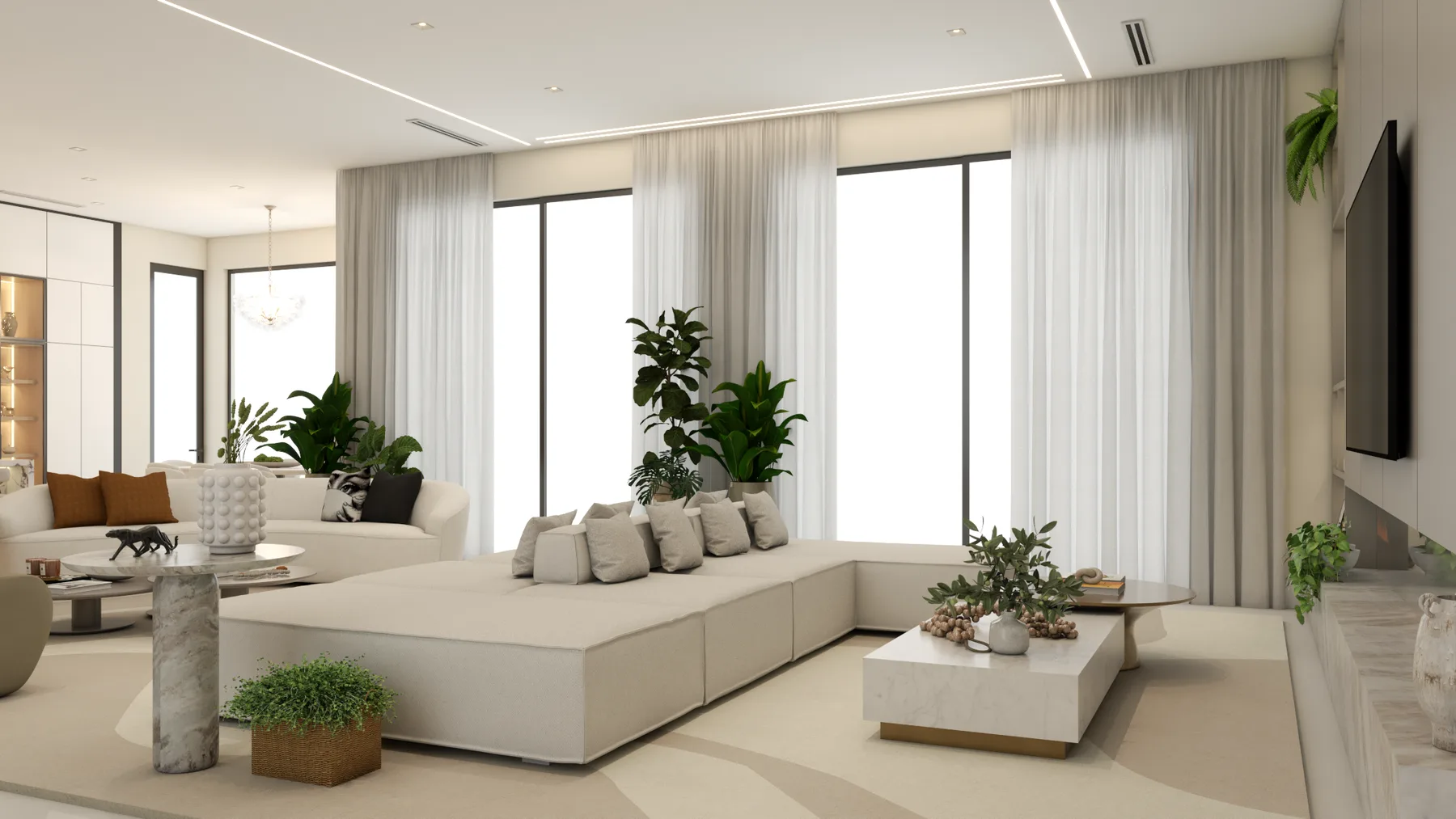 RENDER PM, Living, interior detail 26
