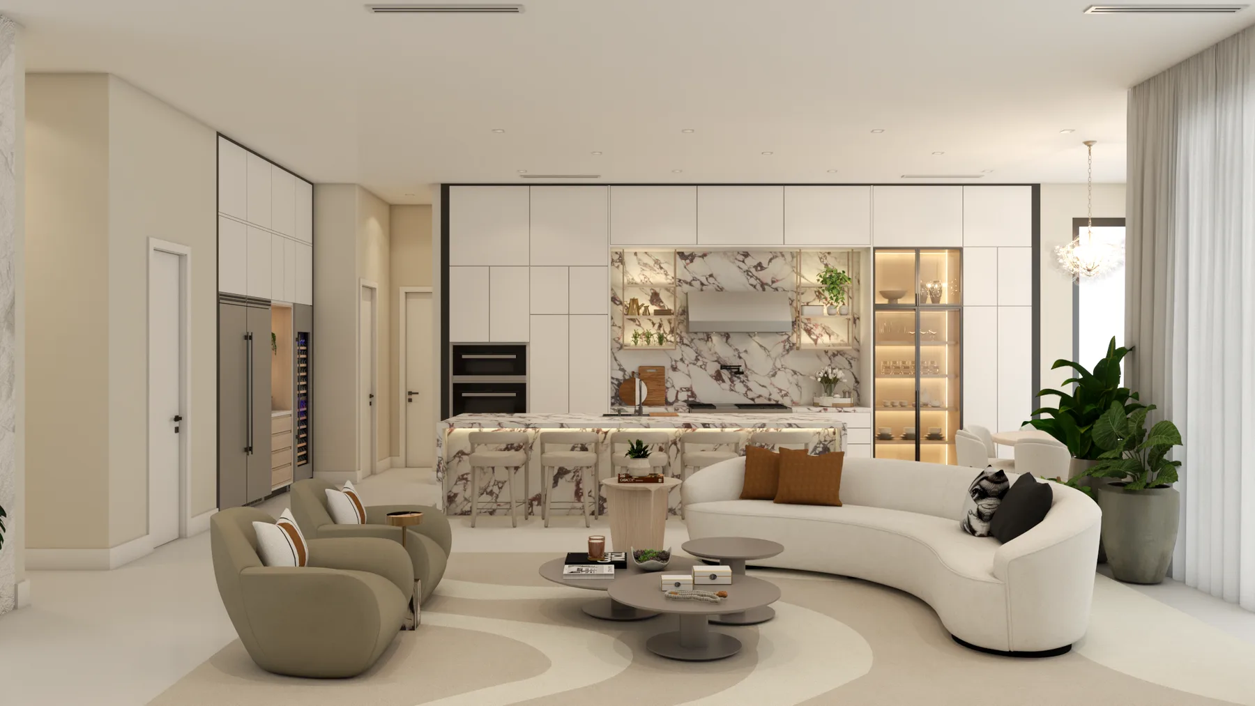 RENDER PM, Living, interior detail 27