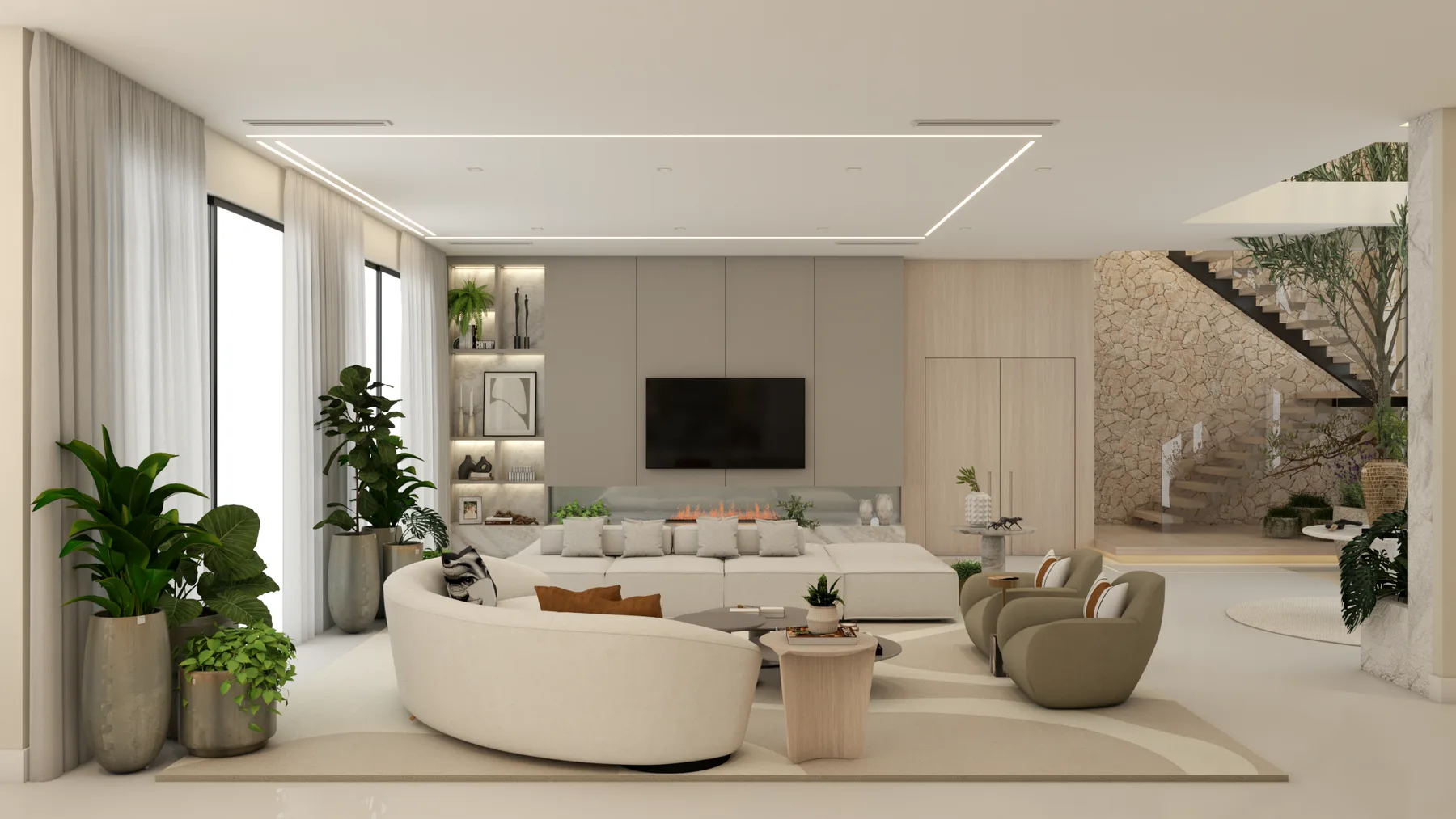 RENDER PM, Living, interior detail 28
