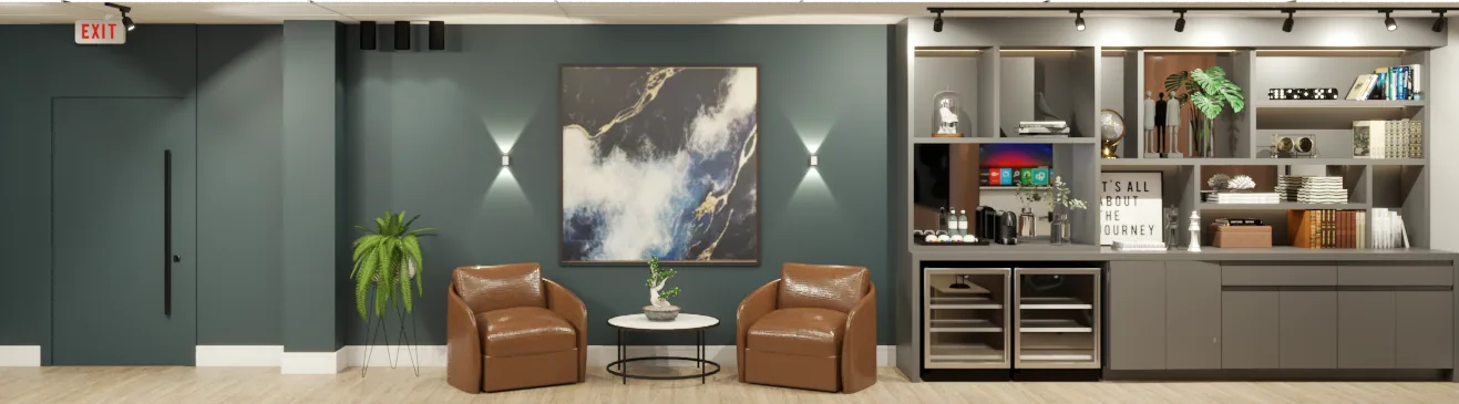 ATLANTIC, Men's Lounge, interior detail 33